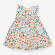 Dress bright floral frill