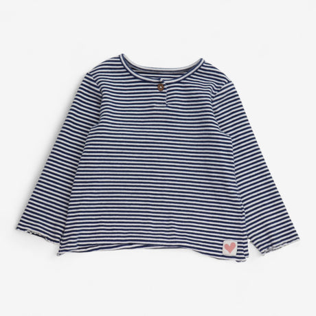 Dungaree Cord Grey Rabbit with Striped Bodysuit
