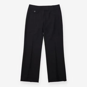 Black Tailored Wide Leg Trousers Butt