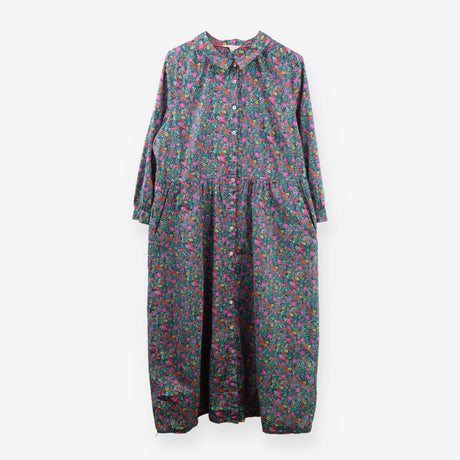 Floral Shirt Dress Muthahood