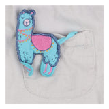 Pinafore grey light cord face floral lining
