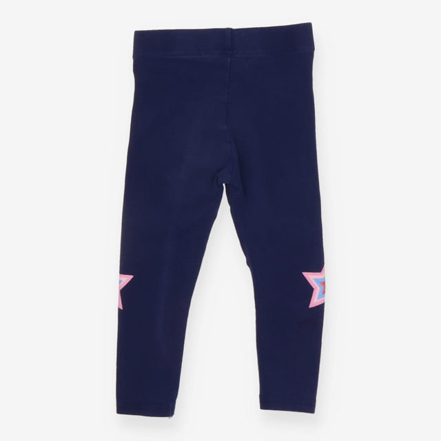 Leggings Navy with Star Appliques