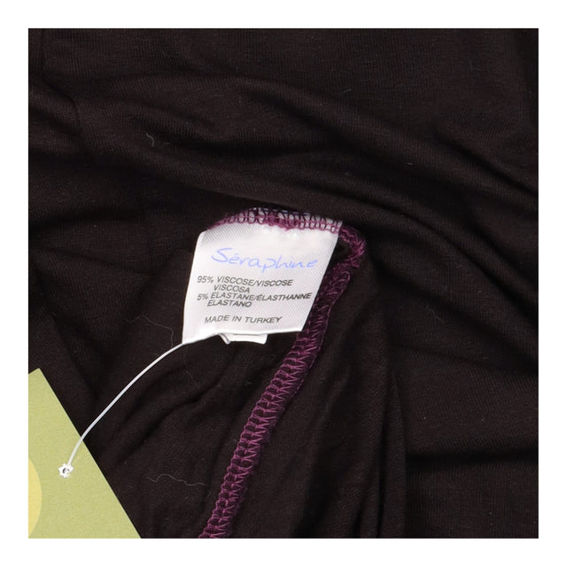 Plum & Black Colourblock Long Sleeve Maternity Dre
