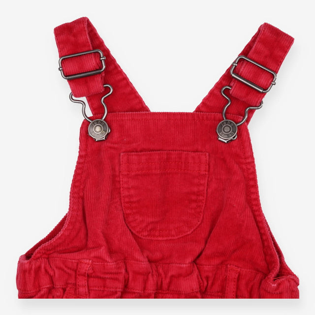 Red Corduroy Dungarees