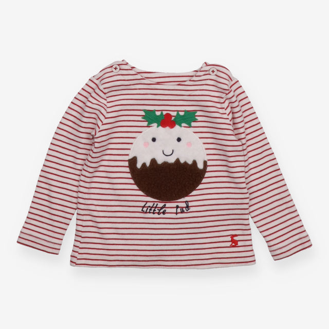 T-shirt Red stripe little pud christmas