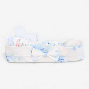 Hairband Blue and White Floral Bow