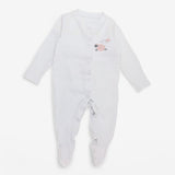 Sleepsuit White with Pink Sheep