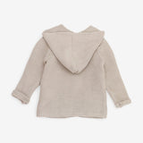 Cardigan Knit Hood toffee 