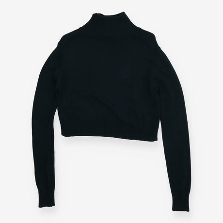 Seraphine Green Roll‑Neck Cropped Maternity Sweate