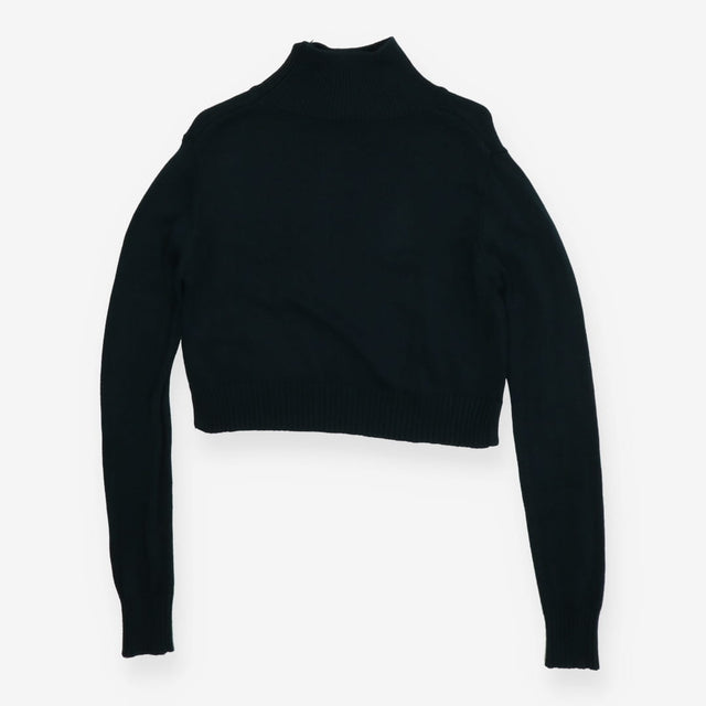 Seraphine Green Roll‑Neck Cropped Maternity Sweate