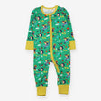Sleepsuit with gardening dog and hedgehog