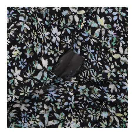 Floral Blouse Navy Blue Long Sleeve Pintuck Detail