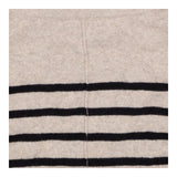 Camel Black Stripe High Neck Jumper with Pockets