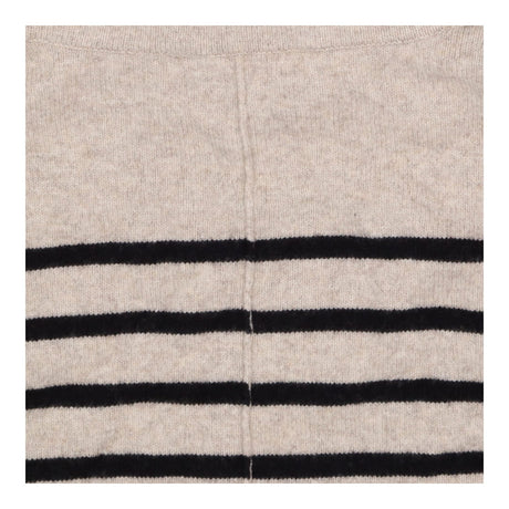 Camel Black Stripe High Neck Jumper with Pockets