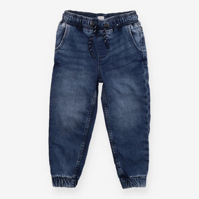 Cuffed Jeans with Drawstring