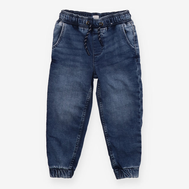 Cuffed Jeans with Drawstring