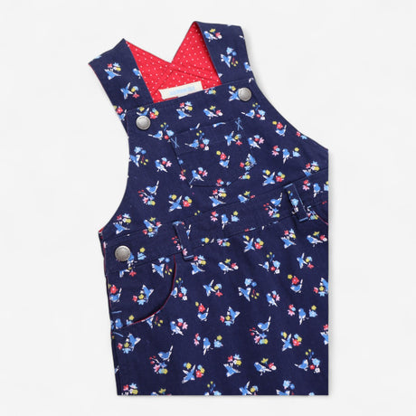 Dress Pinafore Navy Pretty Birds