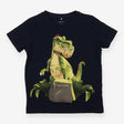 T-Shirt Navy Dinosaur Peek-a-boo