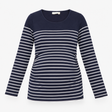Breton Top Navy White Stripe Long Sleeve Nursing