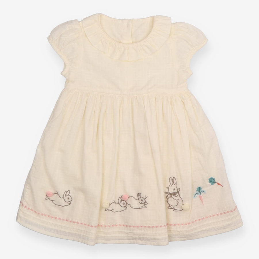 Dress cream grid Peter Rabbit  SS