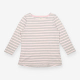 Top Grey Pink Striped Harbour Long Sleeve