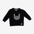Sweatshirt Black with Mono Bunny