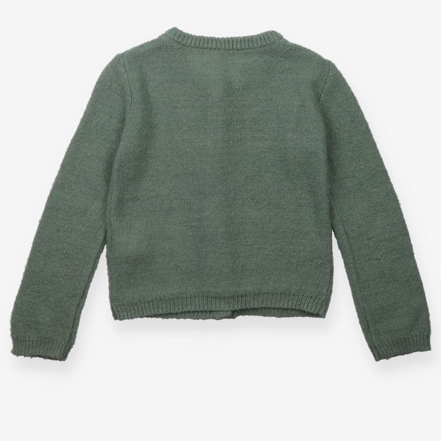 Cyrillus Mohair Green Knit Cardigan
