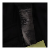 Top Black Short Sleeve Gold Zip Mock Neck