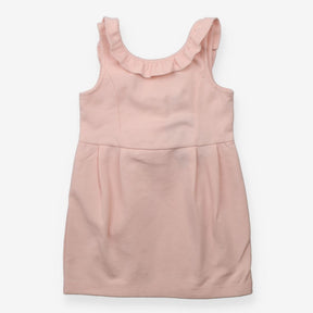 Dress sleeveless pink frill arms