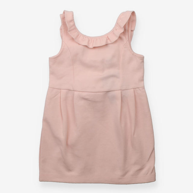 Dress sleeveless pink frill arms