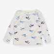 T Shirt White with Whale Mummy and Baby