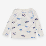 T Shirt White with Whale Mummy and Baby