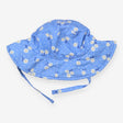 Blue sunhat with daisies