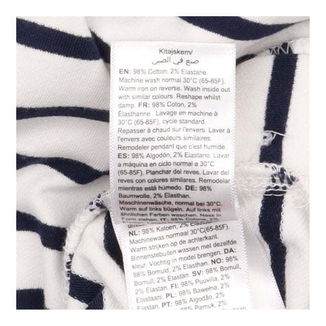 Tunic Top Navy Cream Stripe Maternity Nursing Long