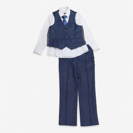 Milano Mayfair Suit Navy with Waistcoat and Tie