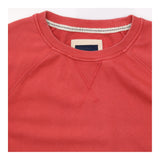 Sweatshirt Red Crew Neck Cotton Long Sleeve
