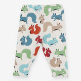 Leggings White Multicoloured Squirrels