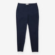 Trousers Tailored Tapered Smart Ankle Zip Navy