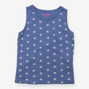 Vest top blue white stars