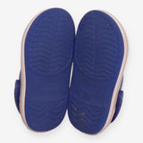 Blue Crocs with Orange Stripe