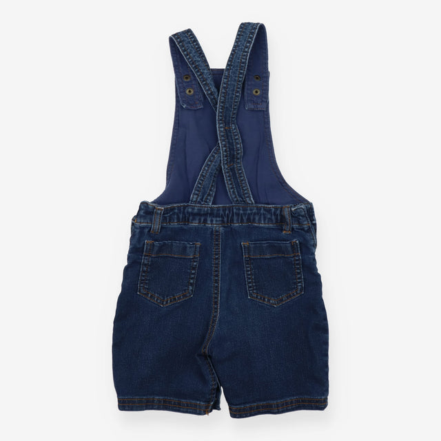 Dungaree shortie denim