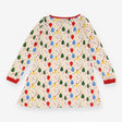 Cream Multi Colour Trees Dress