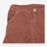Cargo Cord Trouser Brown Lined with Drawstrings