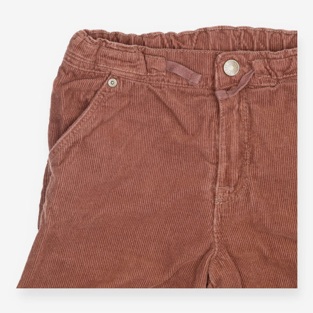 Cargo Cord Trouser Brown Lined with Drawstrings
