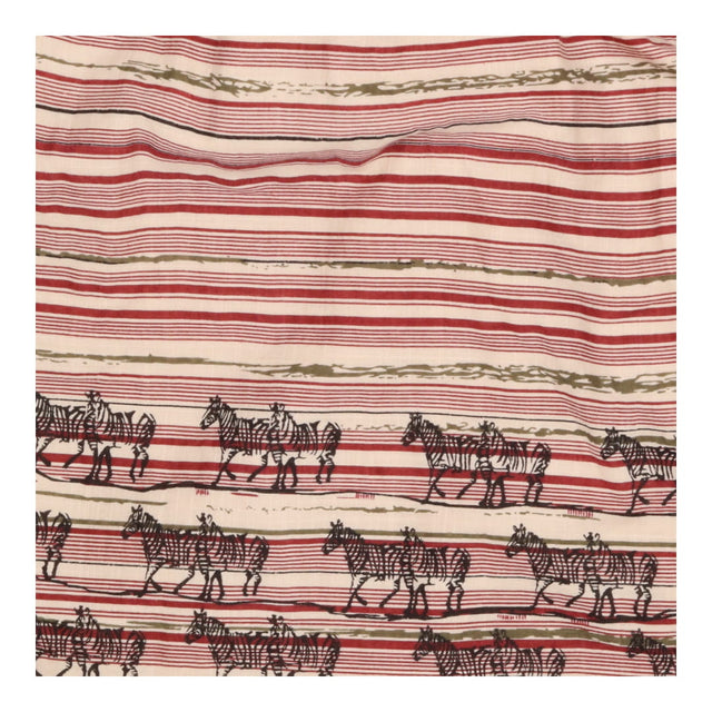 Strappy Summer Dress with Striped Zebra Hem