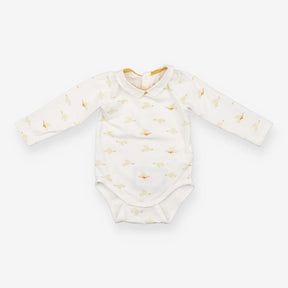 Bodysuit Collared White Goose & Gosling