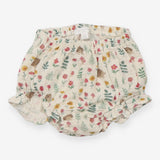 Dress ruffle cream hedgehog with bloomers set