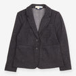 Jacket Charcoal Wool Blend Structured Patch Pocket