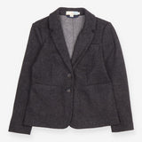 Jacket Charcoal Wool Blend Structured Patch Pocket
