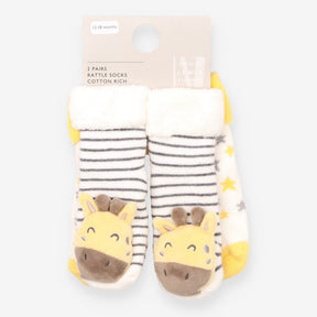 Rattle Socks Giraffe and Stripes